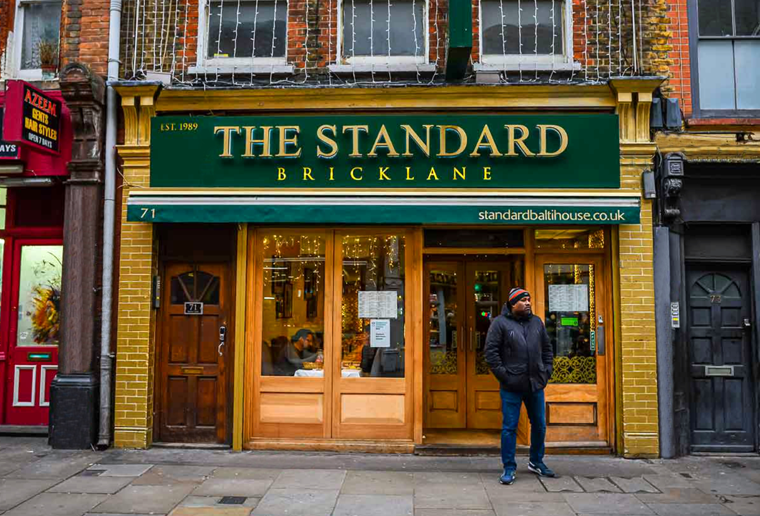 The Standard restaurant, Brick Lane, East End of London.